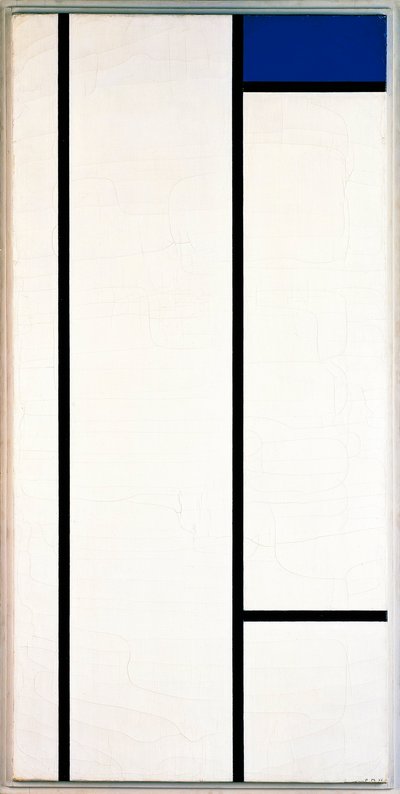 Composition verticale en bleu et blanc - Piet Mondrian