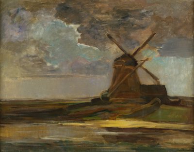 Moulin à vent dans le Gein, vers 1906-07 - Piet Mondrian