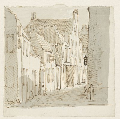 Vue de rue - Pieter Bartholomeusz. Barbiers