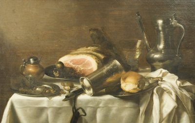 Nature morte avec un jambon - Pieter Claesz