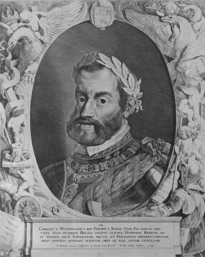 Charles V, Saint Empereur romain, gravé par Pieter van Sompel, 1644 - Pieter Claesz Soutman