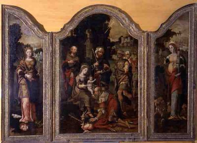 Triptyque représentant l