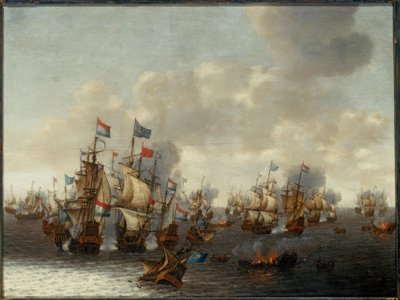 La bataille navale des quatre jours - Pieter Cornelisz. Soest