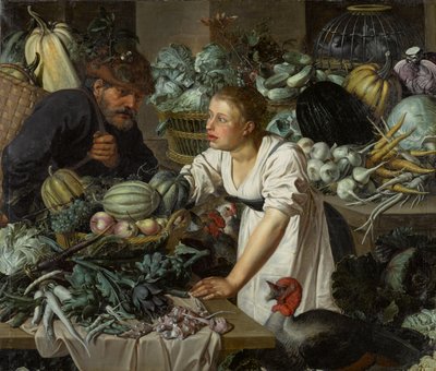 Nature morte avec deux figures - Pieter Cornelisz. van Rijck