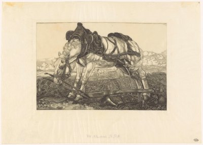 Cheval de labour au repos - Pieter Dupont