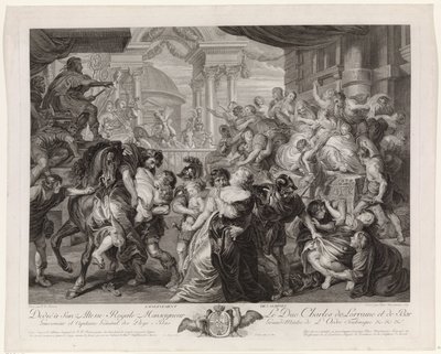 Enlèvement des Sabines - Pieter Franciscus Martenasie