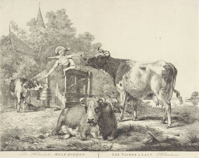 Vaches et laitière - Pieter Gerardus van Os