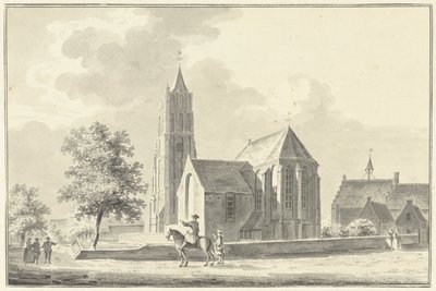 Église et hôtel de ville à Heukelom - Pieter Jan van Liender