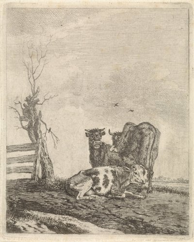 Paysage avec trois vaches - Pieter Janson
