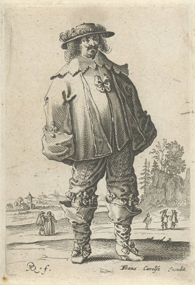 Homme en vêtements à la mode - Pieter Jansz Quast