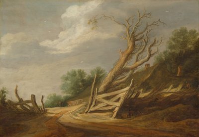 Paysage avec porte ouverte - Pieter Molijn