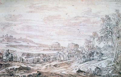 Paysage avec moissonneurs, vers 1615-1661 - Pieter Molijn