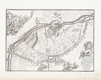 Carte de Narva en 1700 - Pieter Mortier