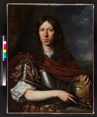 Gentilhomme avec casque, avant 1690 - Pieter Nason