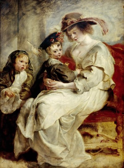Helena Fourment avec deux de ses enfants, ca 1636 - Pieter Paul Rubens