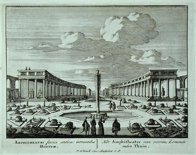 Amphithéâtre classique dans un jardin, de 