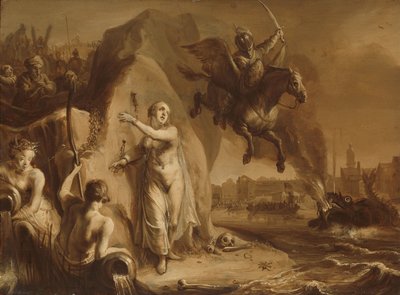 Persée et Andromède. Allégorie de la libération des Pays-Bas par le prince Frederik Hendrik - Pieter Symonsz Potter (attributed to)