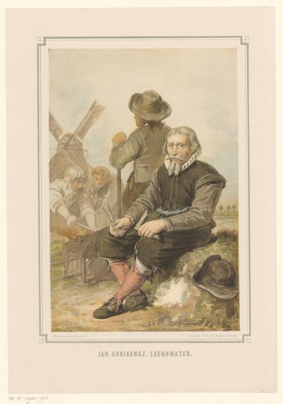 Constructeur de moulins Jan Adriaanszoon Leeghwater au travail - Pieter Wilhelmus van de Weijer