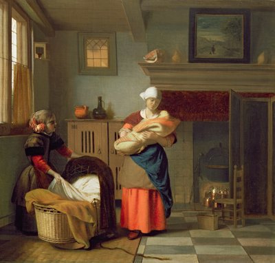 Nourrice avec bébé à l