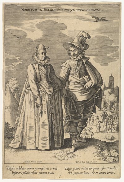 Nobilium in Belgio Utriusque Sexus Ornatus, de Modes de différentes nations - Pieter de Jode I