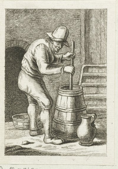 Homme barattant - Pieter de Mare