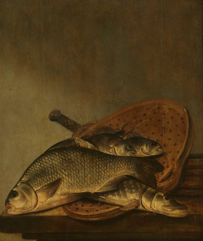 Nature morte avec des poissons - Pieter de Putter