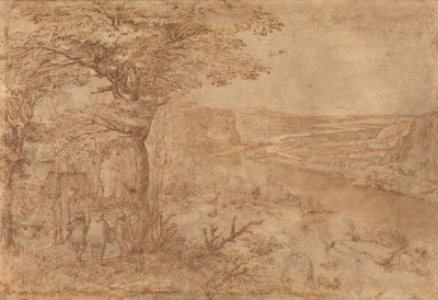 Paysage avec pèlerins - Pieter Bruegel the Elder