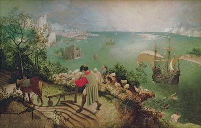 Paysage avec la chute d
