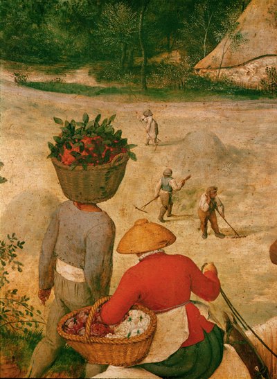 La récolte de foin ... (huile sur bois de chêne) - Pieter the Elder Bruegel