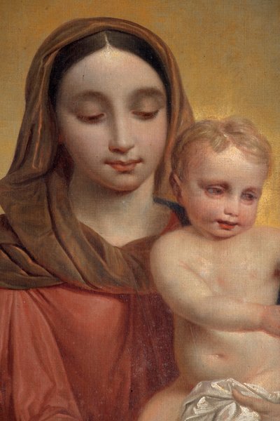 Vue intérieure, peinture "Notre-Dame avec l
