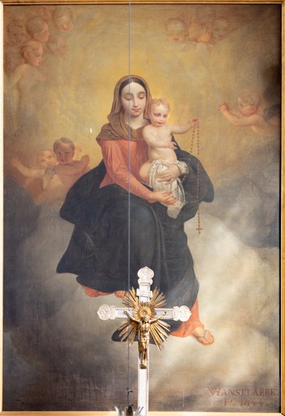 Vue intérieure, peinture "Notre-Dame avec l