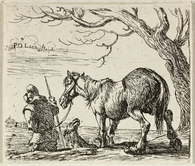 Agriculteur avec cheval - Pieter van Laer