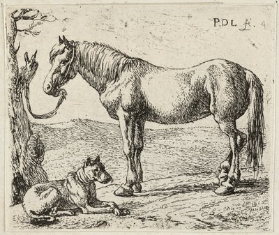 Le cheval et le chien - Pieter van Laer