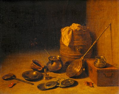 Ustensiles de cuisine - Kitchen utensils ... - Pieter van den (c.1613 c.73) Bosch