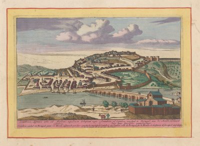 Vue de la ville portugaise de Coimbra (Theatrum Hispaniae) - Pieter van den Berge
