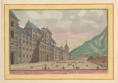 Vue de la cour et de la façade de l