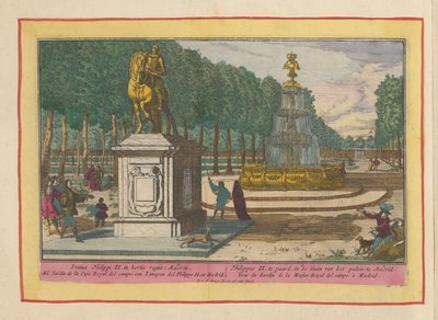 Statue équestre de Philippe II dans le jardin du palais à Madrid - Pieter van den Berge