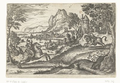 Paysage avec deux cavaliers - Pieter van der Borcht (I)