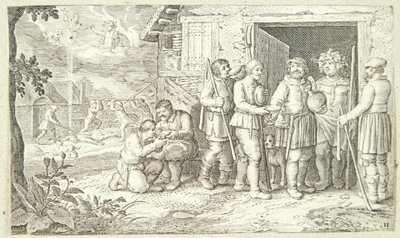 Jacob et le bétail tacheté - Pieter van der Borcht