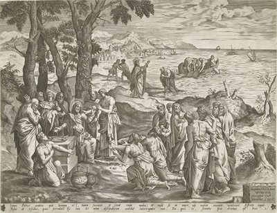 Pêche miraculeuse et multiplication des pains - Pieter van der Heyden