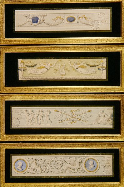 Quatre dessins pour frises, c.1823 - Pietro (attr. to) Ghinelli