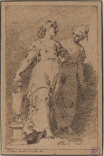 Deux Jeunes Femmes - Pietro Antonio Novelli