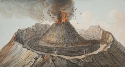 Planche IX de Campi Phlegraei : Observations des volcans des deux Siciles par William Hamilton, 1776 - Pietro Fabris