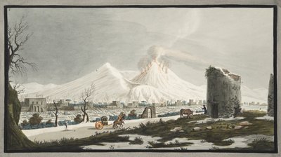Vésuve sous la neige, planche V de 