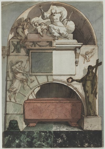 Conception pour une fresque de la tombe d