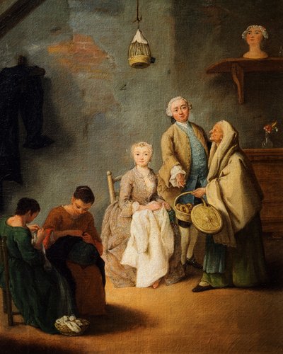 Atelier de Broderie, par Pietro Longhi (1701-1785) - Pietro Longhi