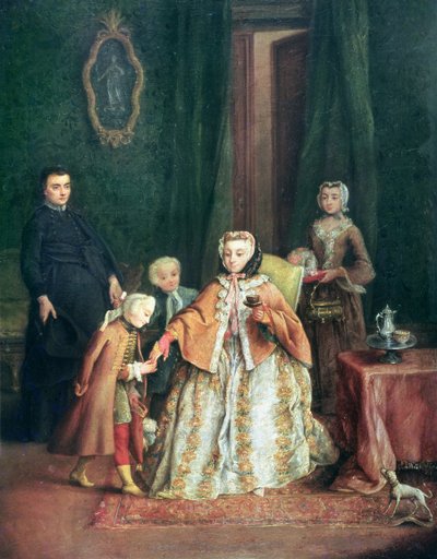 Baiser la main - Pietro Longhi
