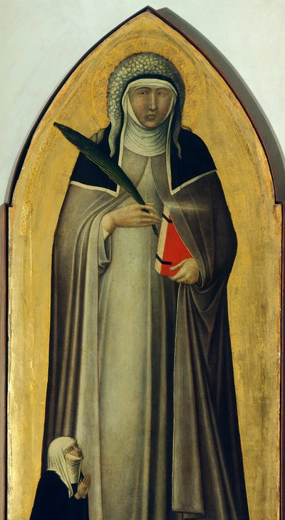 Bienheureuse Humilité, détail du retable de la Bienheureuse Humilité par Pietro Lorenzetti - Pietro Lorenzetti