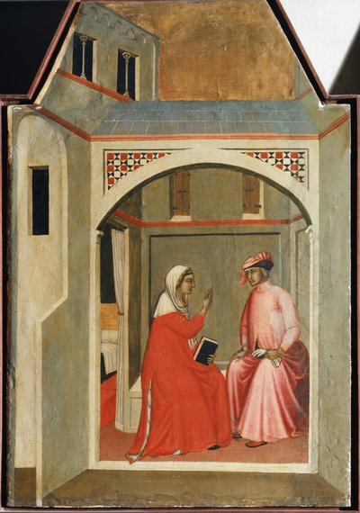 Séparation de sainte Humilité et de son mari (détail) - Pietro Lorenzetti