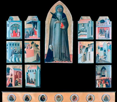 La Bienheureuse Humilité et onze histoires de sa vie, vers 1306-1348 - Pietro Lorenzetti